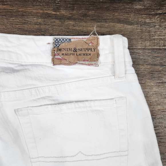 Denim & Supply Ralph Lauren White Crop Skinny Jeans - Picture 3 of 6